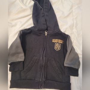 NHL 12 month  Golden knights zip up hoodie